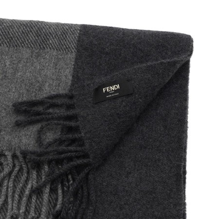 Fendi sciarpa grigia uomo con - grigia,